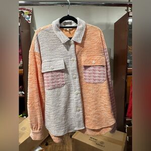 Colorblock Button-Up shirt